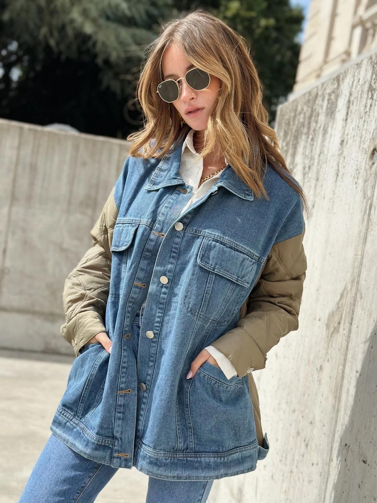Veste matelassée jean