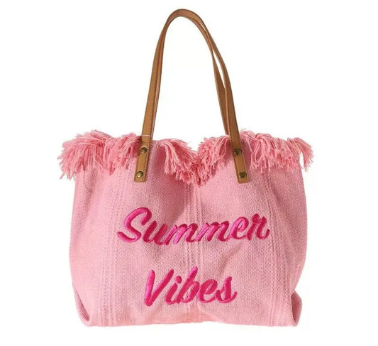 Cabas rose Summer Vibes