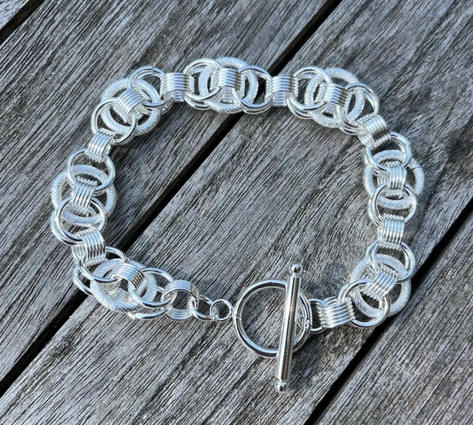 Bracelet argent multi cercles