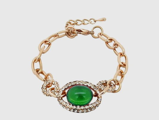 Bracelet Jade strass